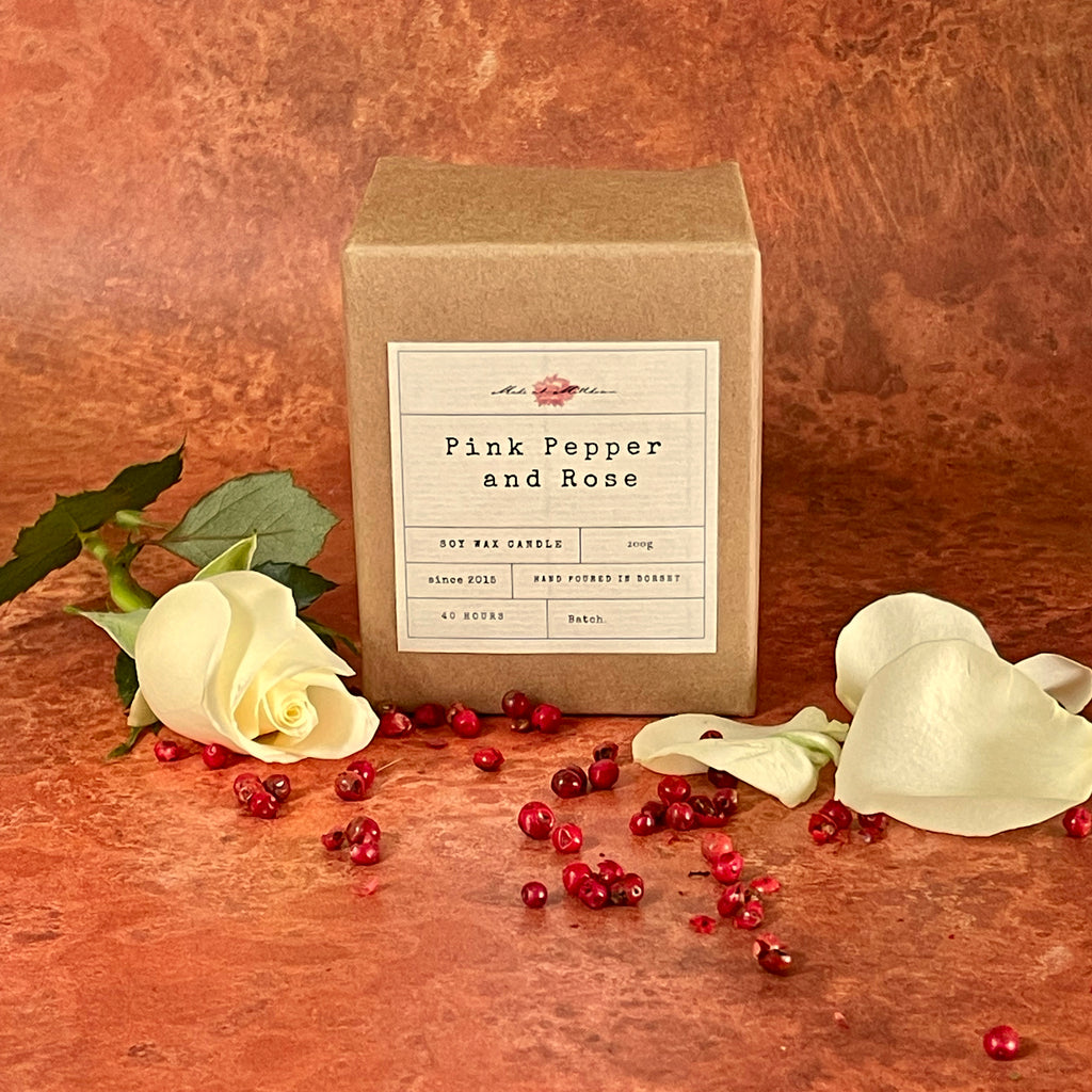 PINK PEPPER AND ROSE CANDLE